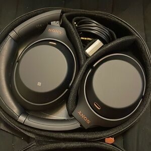 Sony headphones with adapter